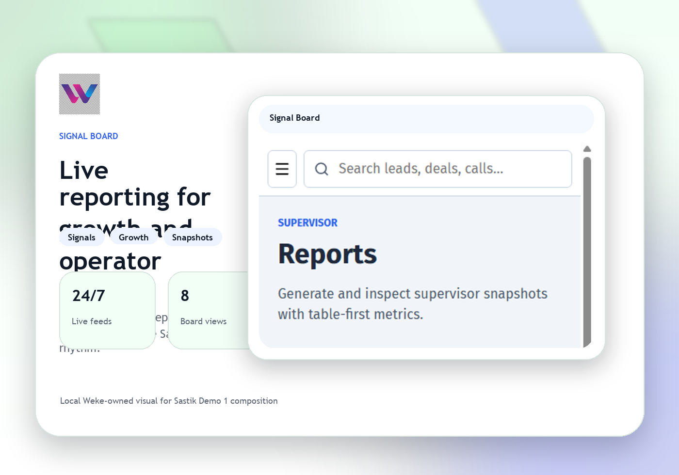 Reporting fallback artwork for Weke Finlyc finance visibility and recordkeeping.